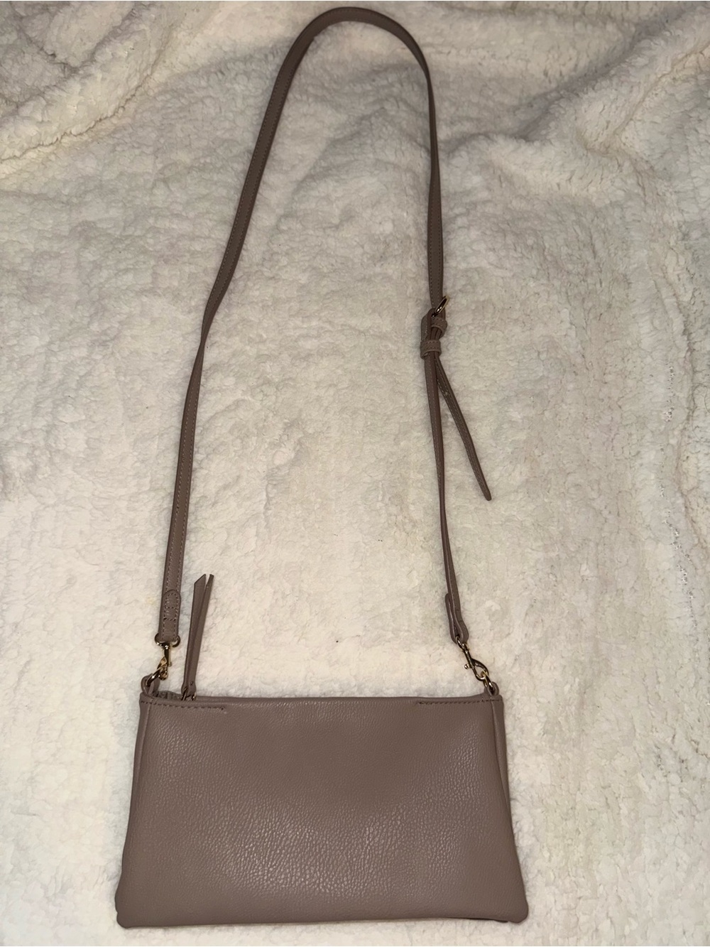 Universal Thread Taupe Crossbody Bag with Adjustable Strap